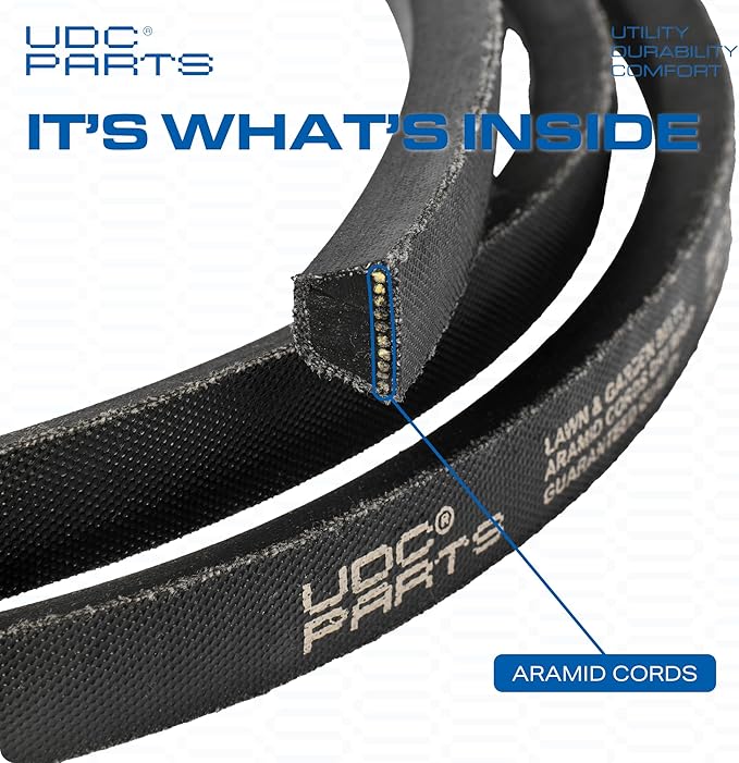 UDC Parts Snow Blower Auger Belt 47846 / Aramid Cord / 114.00 inches/for Craftsman 48624837 48624838 Snow Thrower