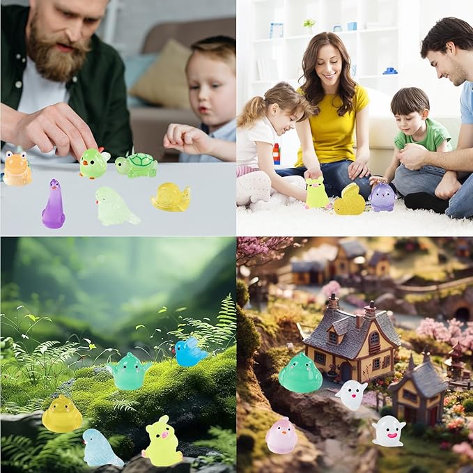 160 Styles Mini Resin Animals 160pcs Variety Tiny Animals Figures Miniature Little Small Figurines Bulk for Micro Fairy Garden Landscape Accessories Hide Decor Aquarium