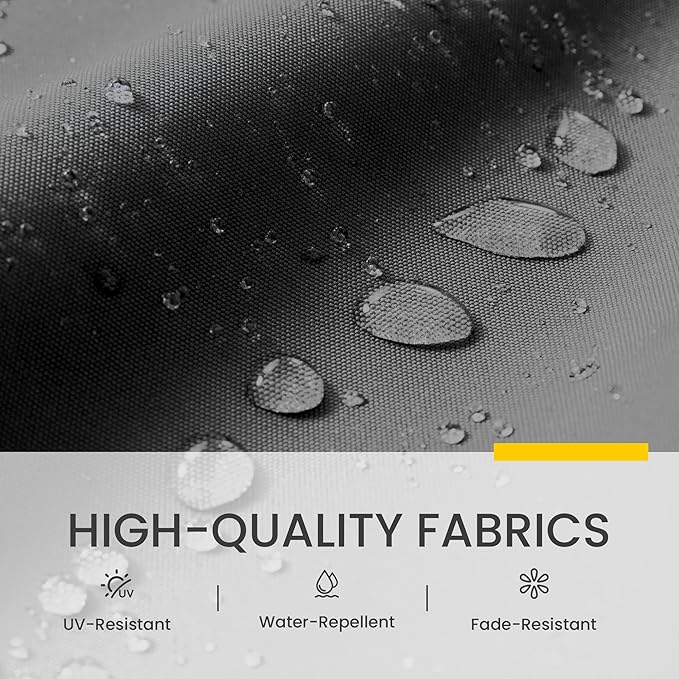 10x10 FT Cantilever Patio Umbrella with Base Included Double Top Outdoor Square Large Heavy Duty Aluminum Offset Umbrellas with 7 Level Tilt 360-degree Rotation for Pool Garden Deck,Grey