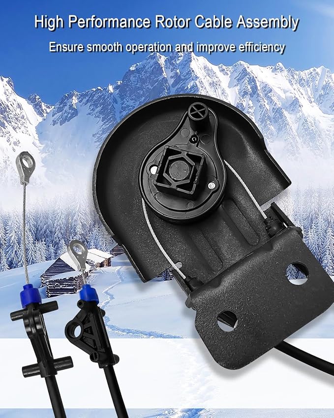 Snow Blower Rotor Cable Replace 581680302 581680301 587803401, Rotator Cable Assembly Fit for Husqvarna ST224 ST224P ST227P ST230P ST324 ST327 ST330 Poulan PR241 PR242 PR271 PR300