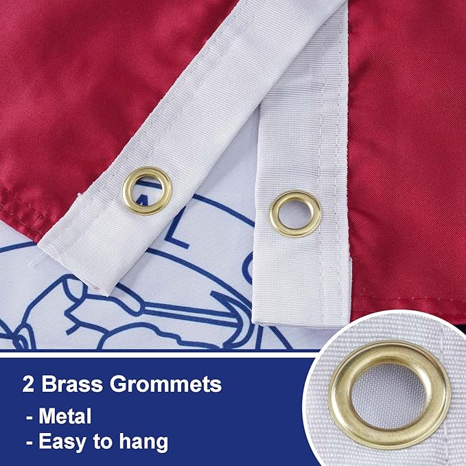 Bradford Wyoming State Flag 3x5 feet Outdoor, 3 Ply Polyester Double Sided WY Wyoming Flags Heavy Duty State of Wyoming with 2 Brass Grommets