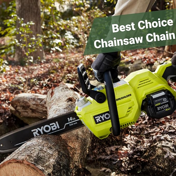 4-Pack 14 Inch Chainsaw Chain,3/8" LP Pitch .050" Gauge 52 Drive Links Compatible with Husqvarna 120,Echo CS-310,Ryobi RY3714 Craftsman,Greenworks,Earthwise,Makita,Poulan,Husqvarna Chainsaws