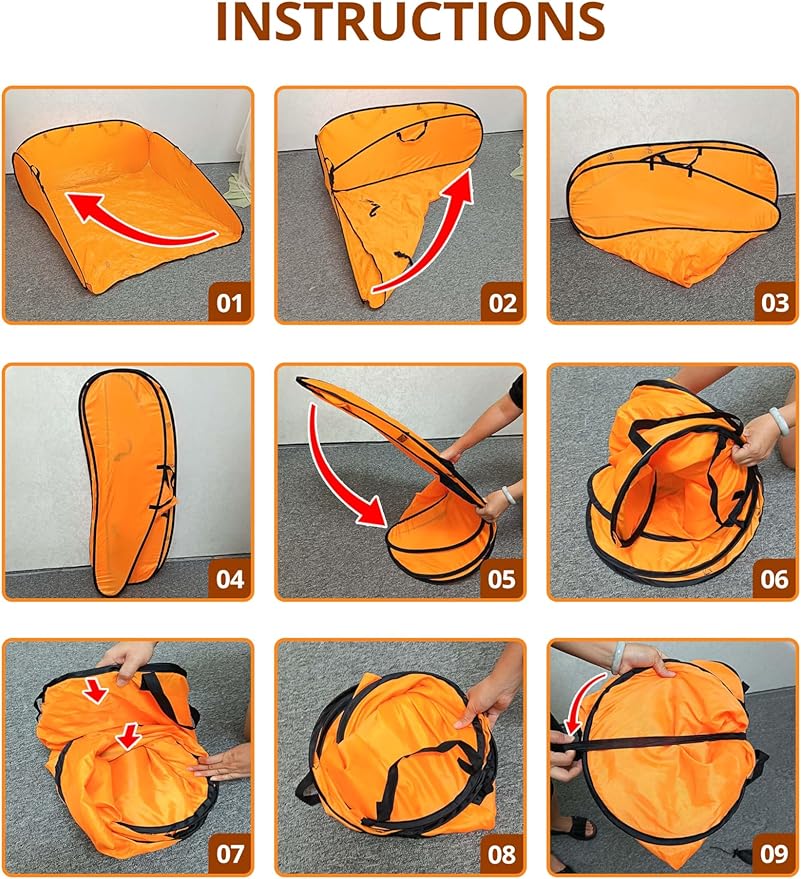 140 Gallon Pop up Leaf Collector, Foldable Lawn Leaf Pick Up Bag Tool, Large Yard Dustpan Type Garden Bag, Reusable Yard Waste Bags for Cleaning Up Weeds Branches Waste Trash Debris