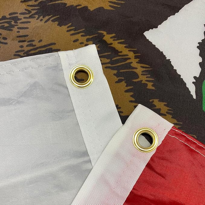 Jayus Double Sided California Republic Sates Flags 2x3 FT Outdoor - Vivid Colors 3Ply Cali CA Bear Flags Banners- Heavy Duty 100% Polyester with 2 Brass Grommets
