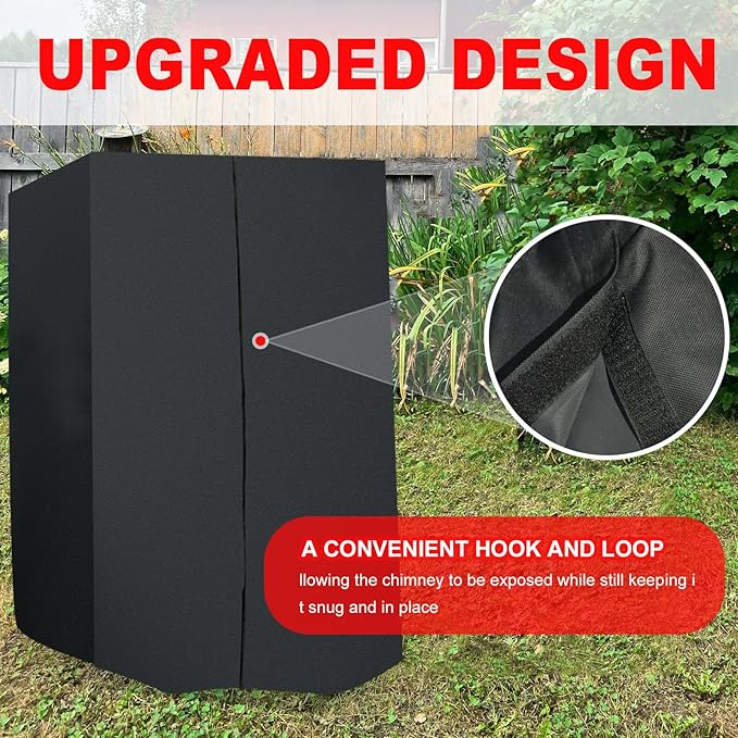 Deep Fryer Cover for Bayou Classic 700-701 Deep Fryer, 4 Gallon Deep Fryer Cover, 600D Oxford Material with Pu Coating (without Side Shelf/Cart)