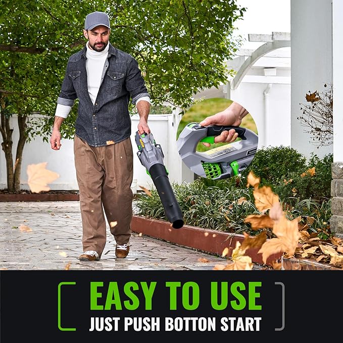 60-Volt Lithium-ion Cordless Leaf Blower with 5.0Ah Battery and Charger 810 CFM Variable-Speed