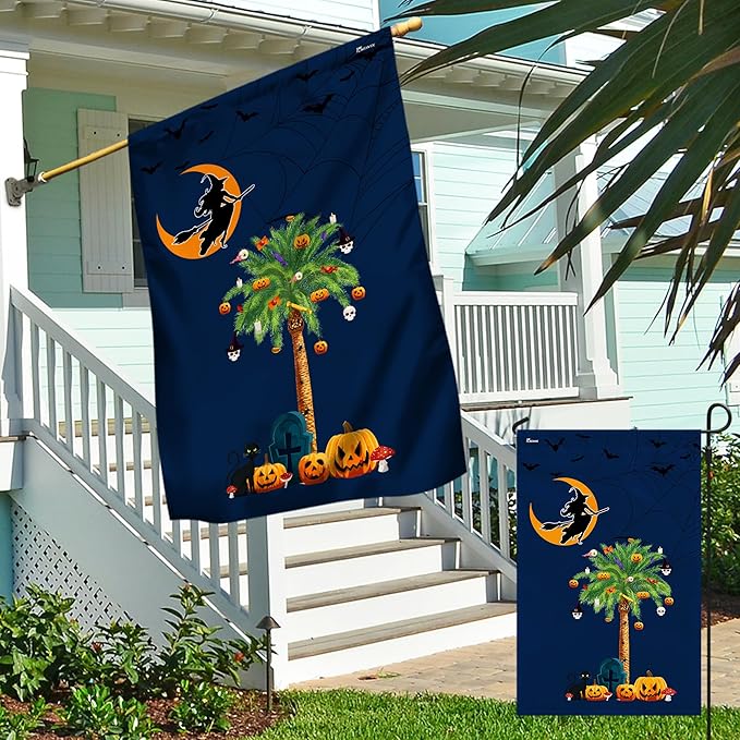FLAGWIX Halloween Flags for Outside - House Flags for Outside 29.5" x 39.5" - Halloween Decorations for Home Decor, Outdoor Flag for Garden Decorations, Holiday Gifts for Women Men