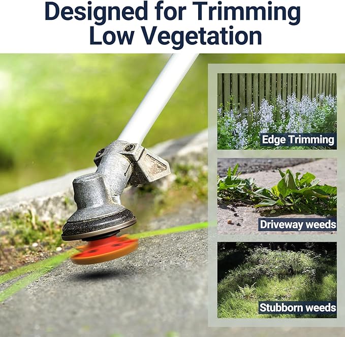 Universal Weed Eater Head, Easy Load String Trimmer Head Replacement Weed Wacker Head for Echo, Ego, Dewalt, Stihl, and Husqvarna, Includes 12pcs 1FT-0.095" Trimmer Line