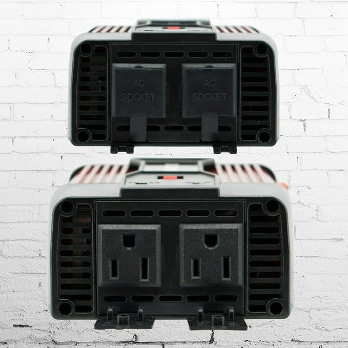 Audiotek 900W Watt Power Inverter DC 12V AC 110V Car Converter Fast USB Ports Charger