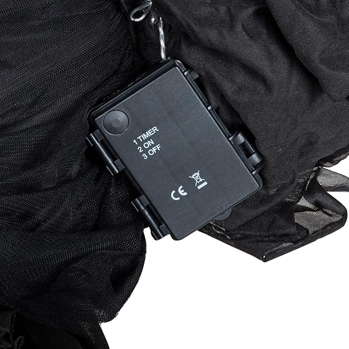 Evergreen Set of 3 LED Black Halloween Witches with Hats Stakes | 4 Feet Tall | Weatherproof Battery Operated | Spooky Garden Statue Outdoor Decoration Grass Lawn or Patio