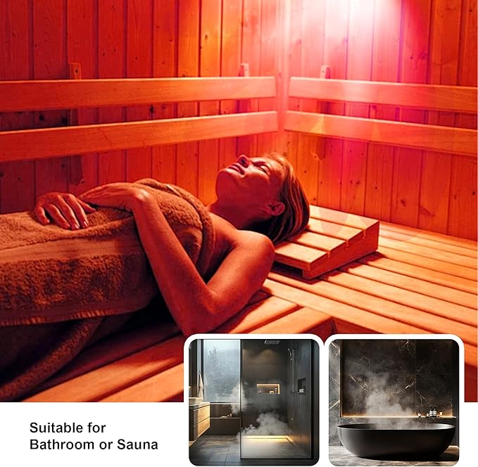 250W R40 Red Heat Lamp Bulbs (4-Pack), Infrared Heat Bulbs, Infrared Therapy Bulbs for Bathroom, Sauna, Pets & Chickens, 2,000 Hour Rated, E26 Base