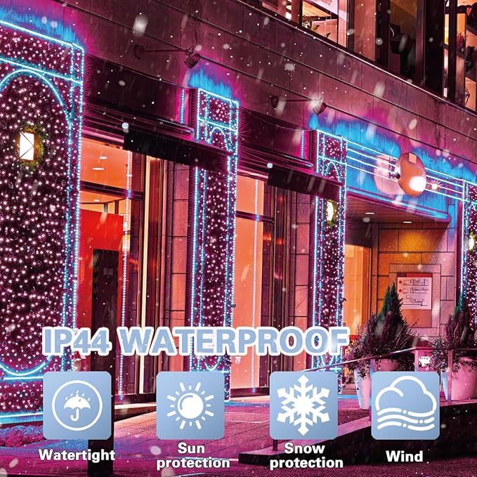 33ft Valentine's Day String Lights, Christmas Decorative Mini Lights, 100 LED Pink Fairy Starry String Lights Plug in, 11 Lighting Modes for Valentines Day Tree Decorations (Pink)