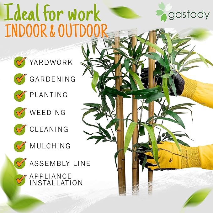 Gastody™ Long Sleeve Gardening Gloves Women and Men - Long Cuff Garden Gloves, Multipurpose Heavy Duty Outdoor and Indoor