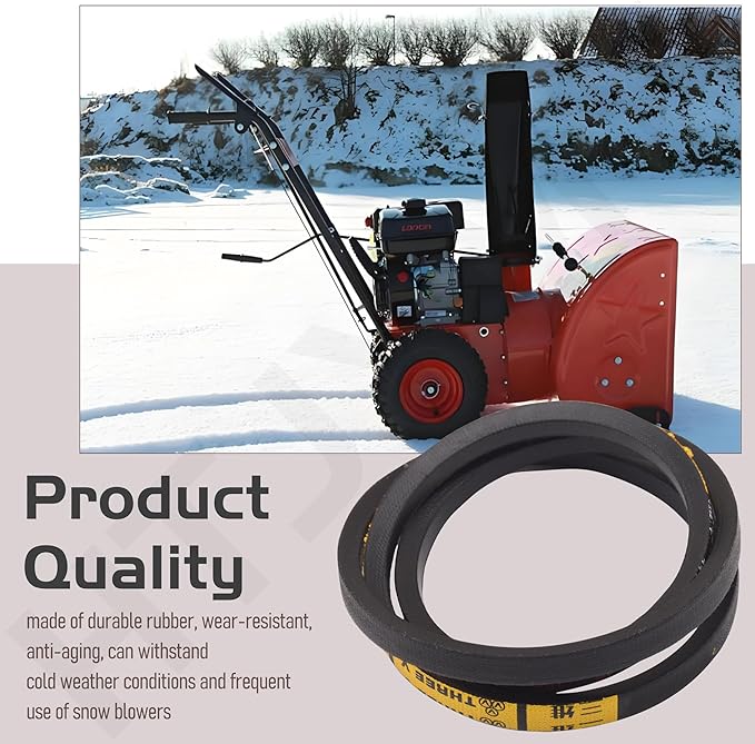 07200603 Wheel Drive V- Belt Compatible with Ari-ens Classic 24 E, Compact 20/22/24, SNO-Tek 24 120V/28 120V, ST24LE Snow Blower
