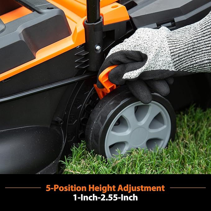 LawnMaster 20VMWGT 24V Max 13-inch Lawn Mower and Grass Trimmer 10-inch Combo with 2x4.0Ah Batteries and Charger
