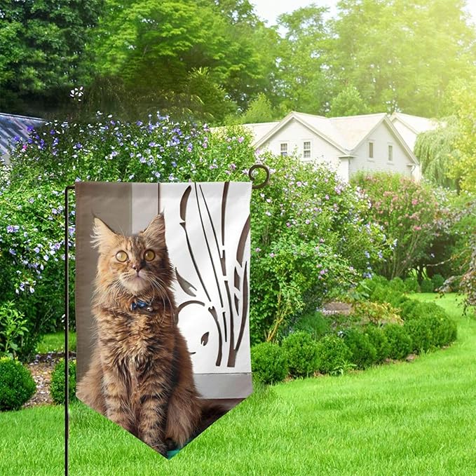 Custom Garden Flag Double Sides Personalized Garden Flags 12x18 Inch Customized Picture Logo Text Yard Flag Banner Signs for Outside Lawn Patio Garden Home Decorating Birthday Christmas Gift