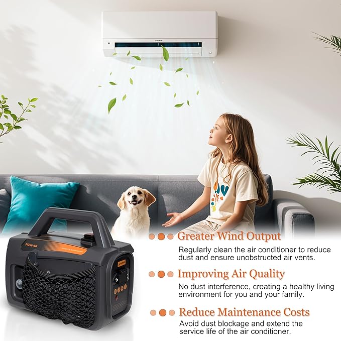 Updated ZPB140 Port A Blaster HVAC Coil Cleaning, Portable Pressure Washer, Coil Jet Cleaner for ac Unit 120V 80W for Indoor or Outdoor, Flow Rate 4L/min, Working Pressure 0.7-1.0MPa