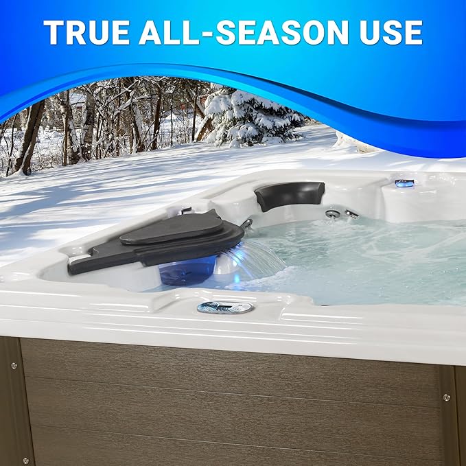 AquaLife Select Series® 7-Person 100-Jet Acrylic Non-Lounger Hot Tub with Ozonator and Steps