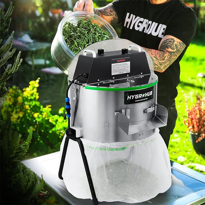 Bud Trimmer 14 inch, Electric Leaf Bowl Trimming Machine, No Plant Damage for Twist Spin Cutting Stripping Leaves, Buds, Flowers, Hydroponic Plants, Weeds, Herb, with Dry Grate