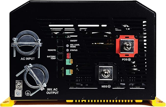 Go Power GP-IC2000-12-PKG 3-in-1 Inverter Charger, 2000W Pure Sine Wave Output, 12V to 120V AC, 3400W Surge Capacity, 100 Amp Charger, Dual 50 Amp Transfer Switch, 12V for RV, Marine, and Off-Grid Use