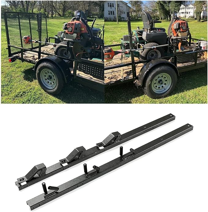 ECOTRIC 10pc 3 Place Weed Eater Rack Carrier Mount On Landscape Truck Trailer Enclosed Trimmer Rack Holder w/Lock Pair