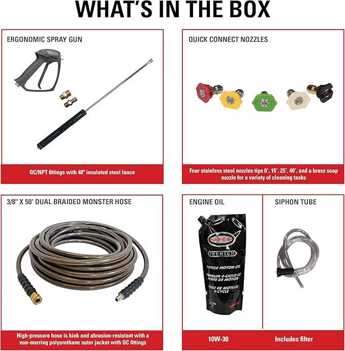 Simpson Cleaning 4200 PSI Gas Pressure Washer, 4.0 GPM Power Washer for Commercial Use, Honda Engine, 50-Foot Steel-Braided Hose, Aluminum Water Blaster, 49-State (ALWB60827)