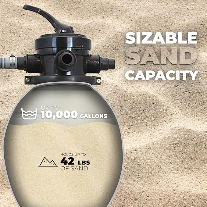 XtremepowerUS 13" Sand Filter with 0.75HP Digital Programmer Timer 2640GPH Above Ground Swimming Pool Pump Set