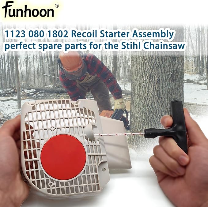 1123 080 1802 Recoil Starter Assembly for Stihl 021 023 025 MS210 MS230 MS250 Chainsaws Pull Start Assembly