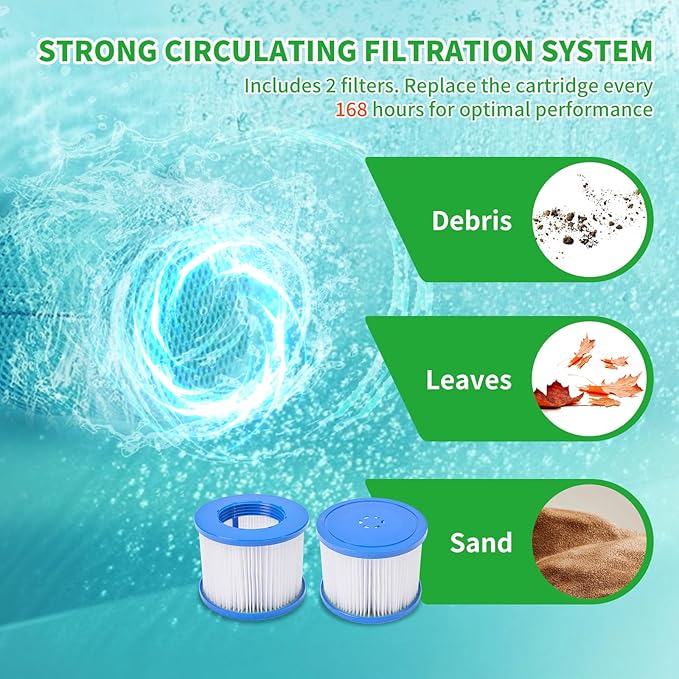 4-6 Person Inflatable Hot Tub, Polygon Portable Blow Up Hot Tub, Leak-Proof PVC Outdoor Spa with 130 Strong Air Jets, Heater Pump and Insulated Cover, 77” X 77”X 25”