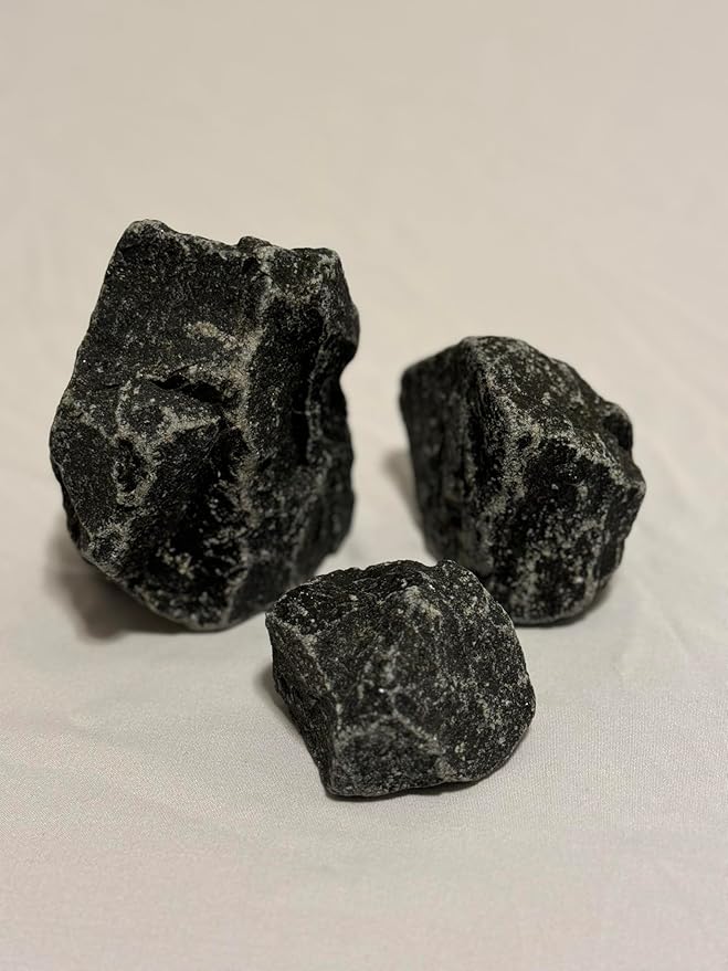 Generic Sauna Rocks, 35 LB Box, Igneous Basalt Steam Sauna Stones, by Loyly Sauna Rocks, Dark Gray