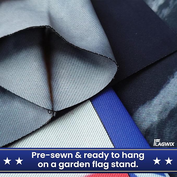 FLAGWIX Halloween Decoration Garden Flag - American Garden Flags for Outside 11.5" x 17.5" - Halloween Decor Outdoor, American Flag for Outside Decorations for Yard, Holiday Gifts for Women Men Friends