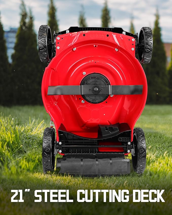 PowerSmart 40V 21" Cordless Push Lawn Mower with 2 x 4.0ah Batteries and Charger, up to 1/4 Acre (MB2400B)