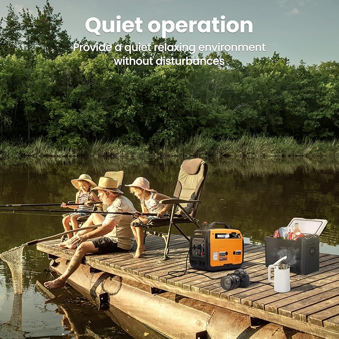 maXpeedingrods 2300W Portable Inverter Generator,40lbs,Gas Powered,Quiet Generator,Backup Power Supply for Outdoor Camping RV Ready,EPA/ISO Compliant
