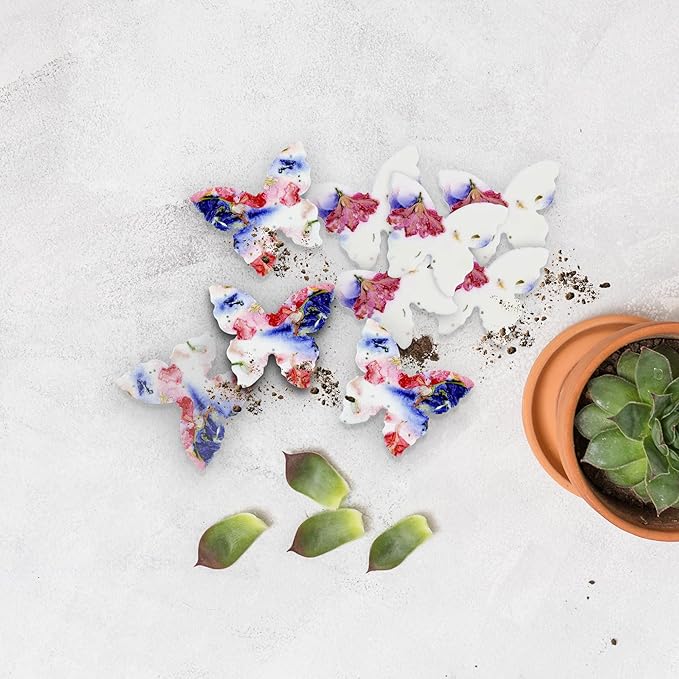 50 pcs Small Pink and Purple Butterflies – Plantable Seed Paper for Weddings, Gifts, and Life Events (#56s)