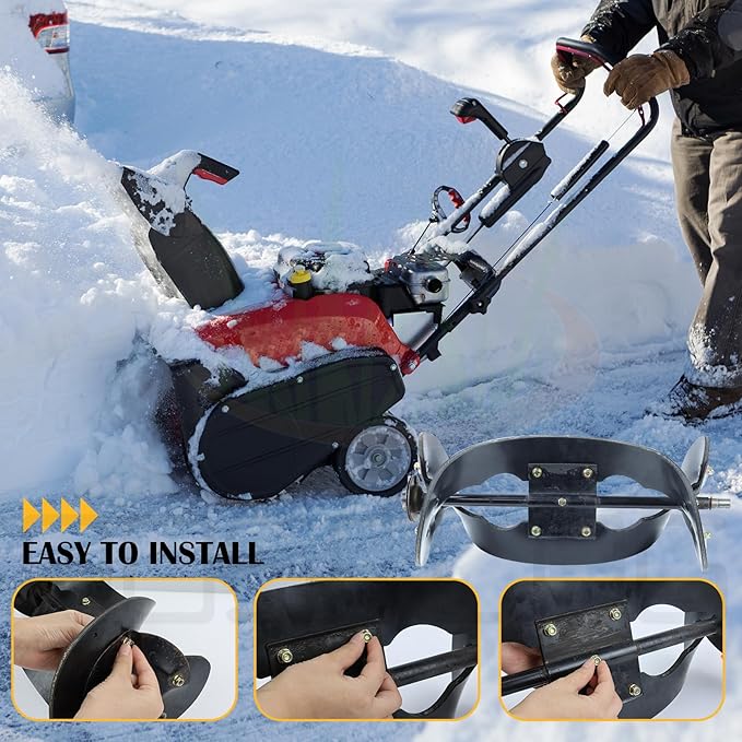 99-9313 Snow Blower Paddles with 133-5585 Scraper Replaces 125-1128 55-9250 55-9251 88-0771 for Toro 621 721 210R 421QR 621E 621QZE 621QZR 621R 621E 721QZE 721R Power Clear CCR6053 Snowthrower