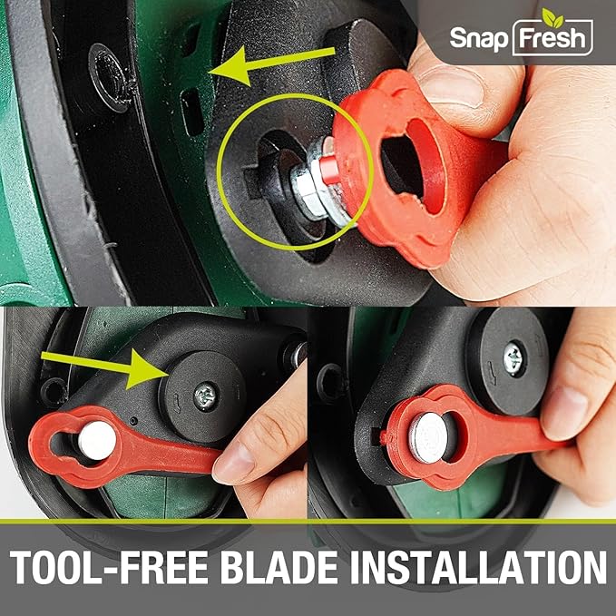 Electric Weed Wacker - SnapFresh 20V Cordless Weed Eater w/ 2.0Ah Battery & Fast Charger, Cordless Lawn Trimmer for Multi-Angle Cutting, Grass Edger for Garden & Yard
