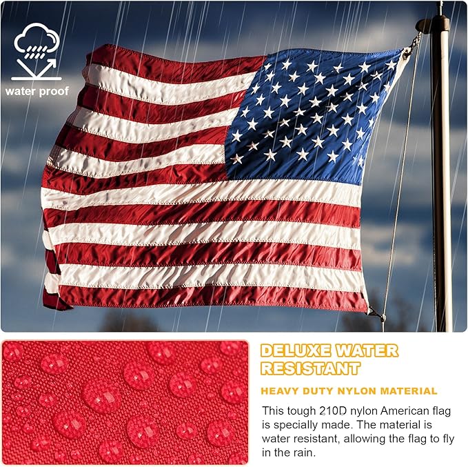 5x8 American Flag Outdoor Heavy Duty,5by 8 American Flag,US Flag,5' x 8' America Flag,America Flags For Outside 5x8,Embroidered USA Flags 5x 8,Long Lasting 5 by 8 Best High Wind all Weather US Flags