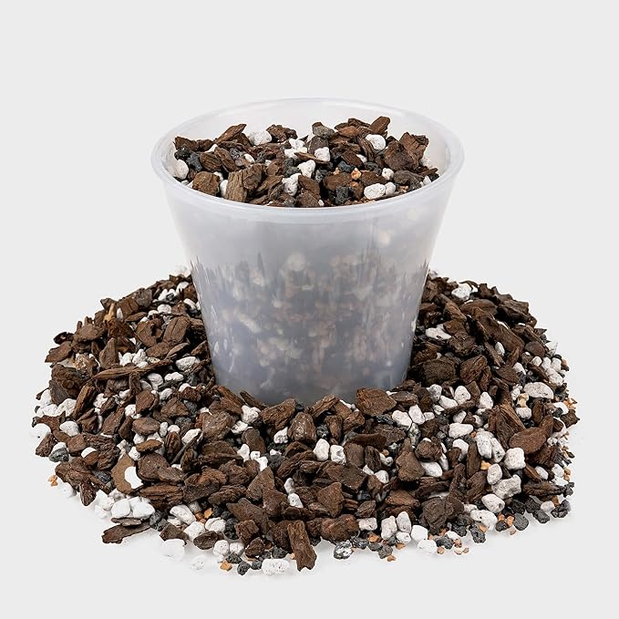 Premium Bonsai Soil All Purpose Fast Draining Mix - Pumice, Lava, Calcined Clay and Pine Bark Potting Pre Mixed Bonsai Plant Soil Mixture by GARDENERA - Made in USA - (3 Quart Bag)