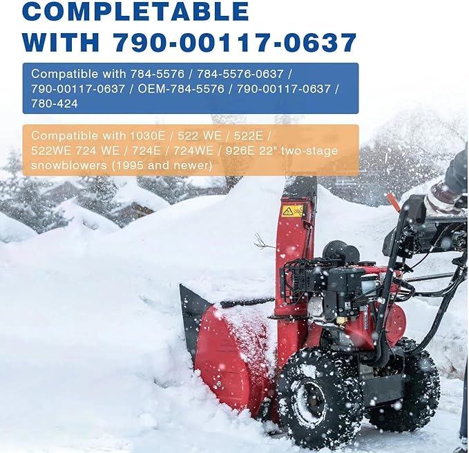 Zonon 2 Pcs 790-00120-0637 Shave Plate for Snow Throwers, Replaces 753-0625, 784-5581, 790-00120, 784-5581a and 784-5581a-0637(22”)