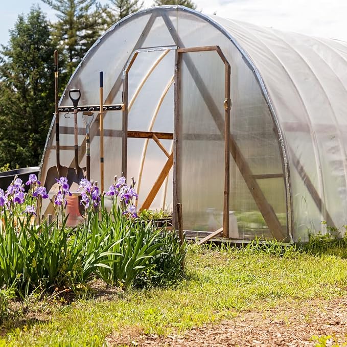 Farm Plastic Supply - Spring Wire & Lock Channel - (5 Pack) - Steel 6.5 ft Spring Lock Track & U-Channel Bundle for Greenhouse Plastic Polyethylene Film or Shade Cloth