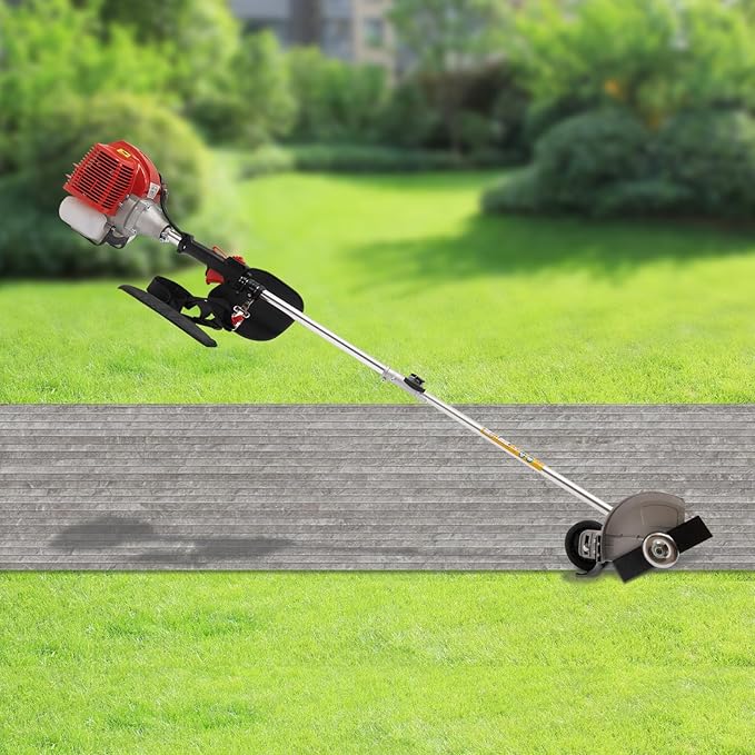 43CC Gas Powered Weed Eater 1250W Gas String Trimmer Upgrade 2-Stroke Single Cylinder Air Cooled Gasoline Engine Grass Tools for Garden Yard & Urban Greening