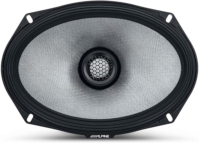 Alpine R2-S69, R Series 6x9 2-Way Hi-Res Speakers + Foam Baffle Kit Bundle
