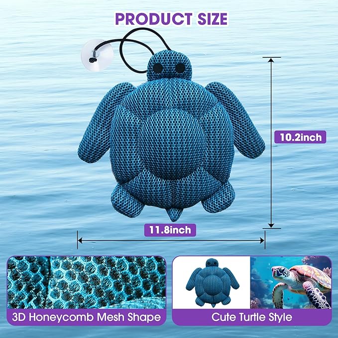 Hot Tub Scum Absorber, 2 Pack Hot Tub Accessories for Adults, Turtle Hot Tub Sponge Scum Cleaner Gifts for Spa, Reusable Oil Absorbing Scumbug Remover Keeps Water Clean