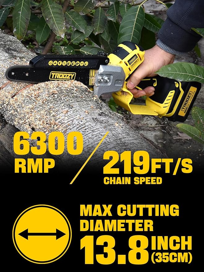 Cordless Pole Saw, 8-INCH 2-IN-1 Chainsaw, Electric Tree Trimmer with 9FT Telescopic Pole, 180°Angle for Tree Branches Pruning & Wood Cutting,Compatible with Makita Battery (no battery)