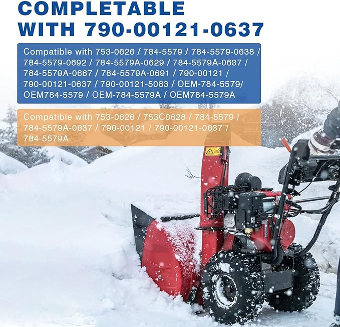 Zonon 2 Pcs 790-00120-0637 Shave Plate for Snow Throwers, Replaces 753-0625, 784-5581, 790-00120, 784-5581a and 784-5581a-0637(26)