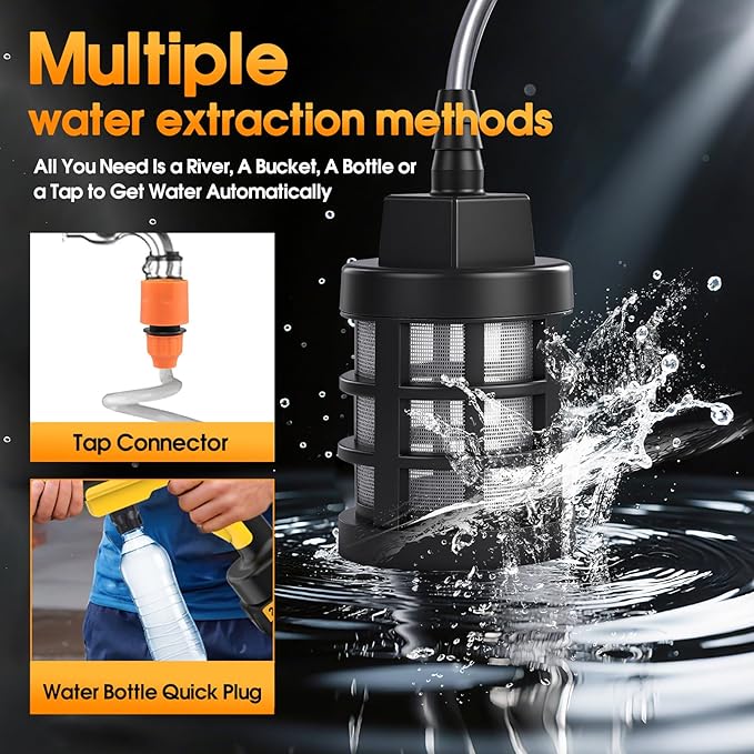 Cordless Pressure Washer Gun, 1885PSI Portable Battery Power Washer, Electric Pressure Washer Handheld Brushless High Pressure washers with 6-in-1 Nozzle&2 Battery&5m Hose Cordless Jet Washers