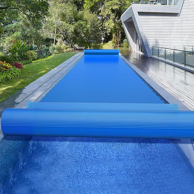 BigXwell Solar Pool Cover, 12Mil 20x40 Foot Rectangle for Above-Ground and In-Ground Pools, Solar Blanket for Swimming Pool 1200Series (20X40 FT)