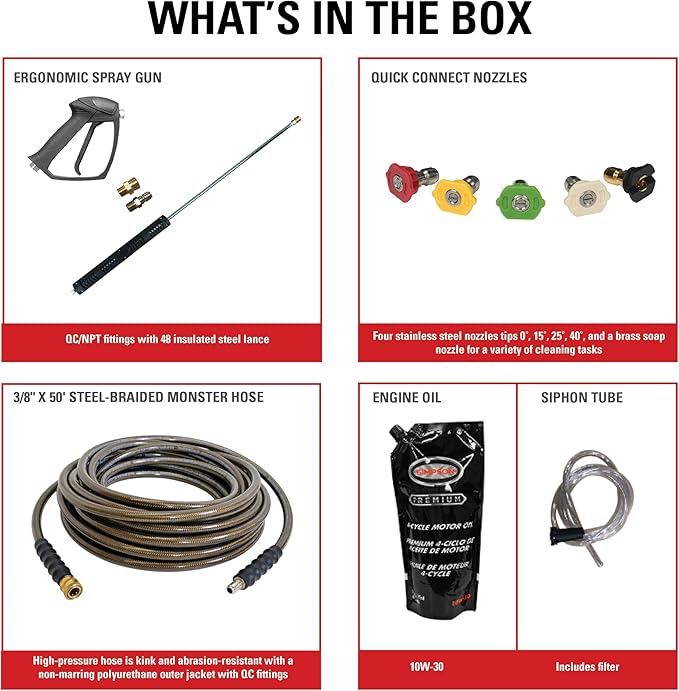 Simpson Cleaning 4200 PSI Gas Pressure Washer, 4.0 GPM Power Washer for Commercial Use, Honda Engine, 50-Foot Hose, Aluminum Water Blaster, 49-State (ALWB60828)