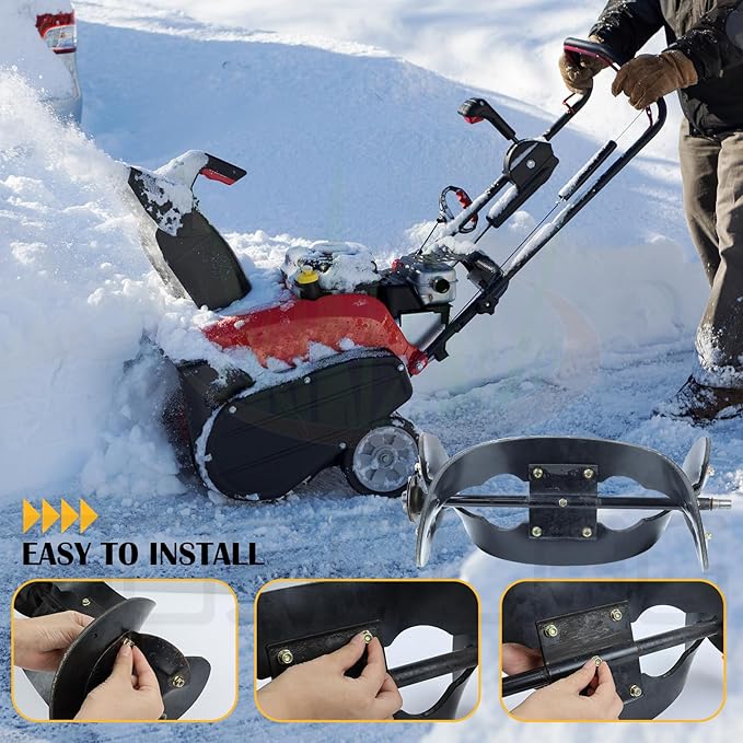 99-9313 Snow Blower Paddles with 55-8760 Scraper Blade Replaces Toro 99-9313, 125-1128, 55-9250, 55-9251, 88-0771 for Toro 38180 ccr 2000 ccr 2400 ccr 2500 ccr 3650 ccr2000 ccr3650 Snowthrower