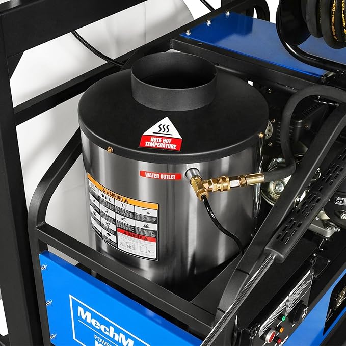 4000 PSI 4 GPM Kohler E-Start Engine Hot Water Pressure Washer Skid Mounted with 245 Gal Tank, Model HPW40KBT